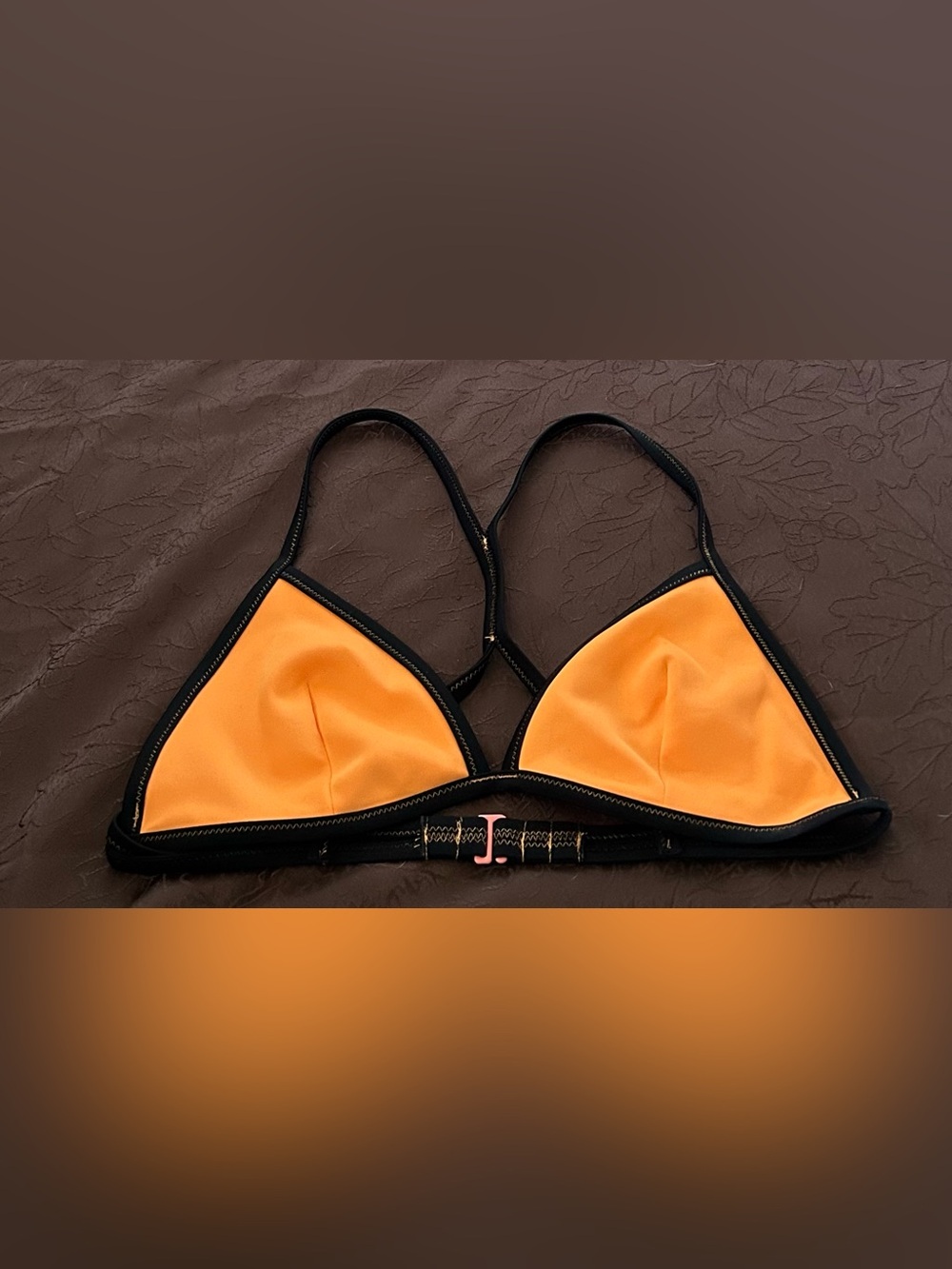 Victoria's Secret orange Bikini Top Size L